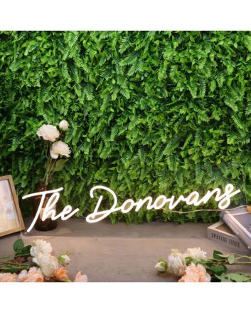 The Donovans Yellow Neon Sign