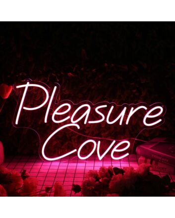 Pleasure Cove Red Neon Sign