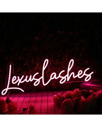 Lexus Lashes Red Neon Sign