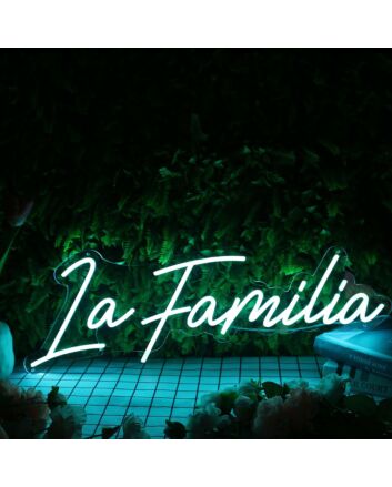 La Familia Blue Neon Sign