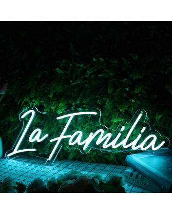 La Familia Blue Neon Sign