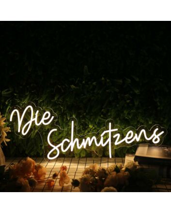 Die Schmitzens Yellow Neon Sign