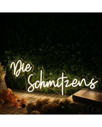 Die Schmitzens Yellow Neon Sign