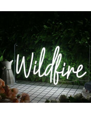 Wildfire White Neon Sign