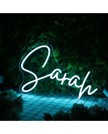 Sarah Blue Neon Sign