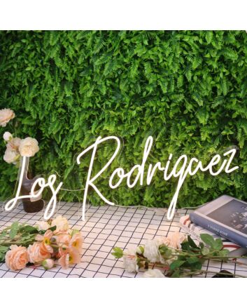 Los Rodrigaez Yellow Neon Sign