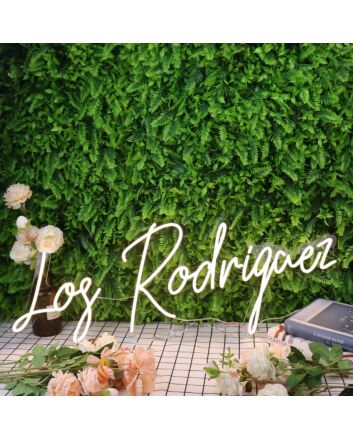 Los Rodrigaez Yellow Neon Sign