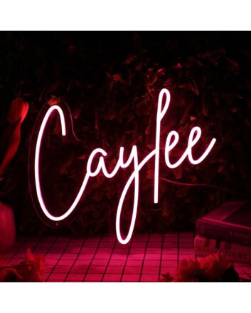 Caylee Red Neon Sign