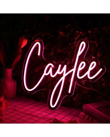 Caylee Red Neon Sign