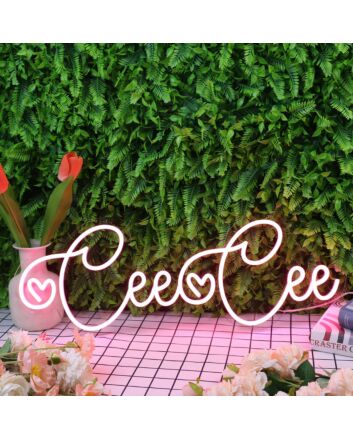 Cee Cee Red Neon Sign