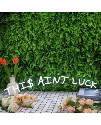 This Aint Luck White Neon Sign