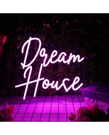 Dream House Purple Neon Sign