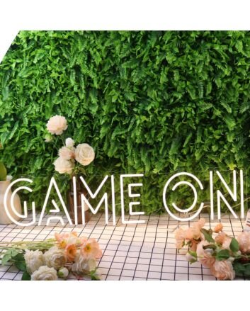Game On Yellow Neon Sign