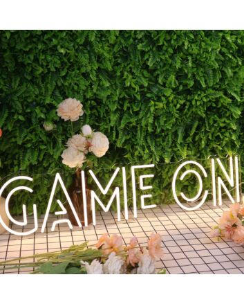 Game On Yellow Neon Sign