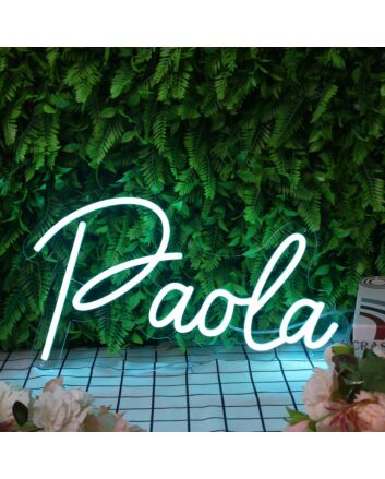 Paola Blue Blue Neon Sign
