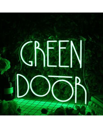 Green Door Neon Sign