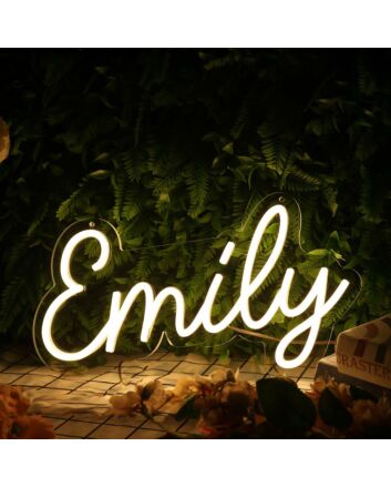 Emily Yellow Neon Sign