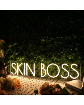 Skin Boss Yellow Neon Sign