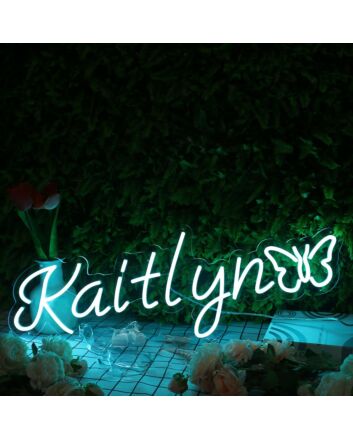 Kaitlyn Blue Neon Sign