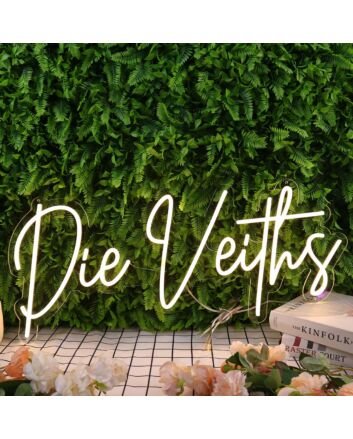 Die Veiths Yellow Neon Sign