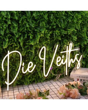 Die Veiths Yellow Neon Sign