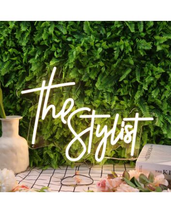The Stylist Yellow Neon Sign