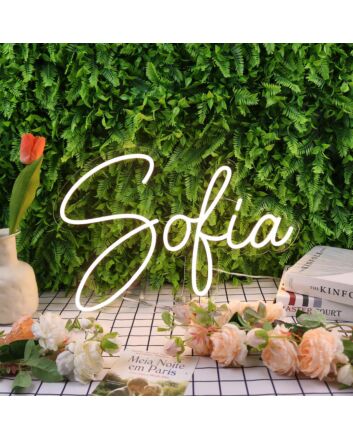 Sofia Yellow Neon Sign