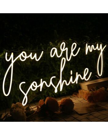 You Are My Sunshine Yellow Neon Sign
