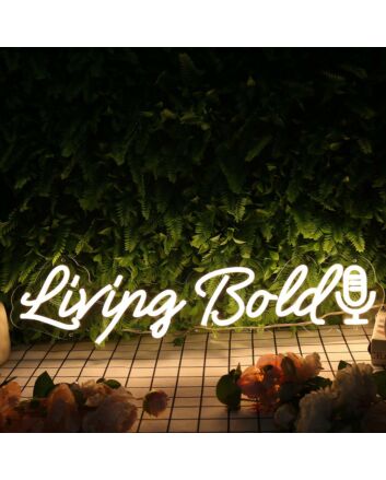 Living Bold Yellow Neon Sign