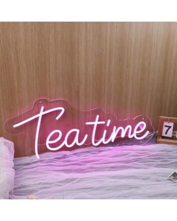 Teatime Purple Neon Sign