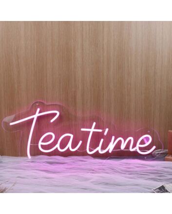 Teatime Purple Neon Sign
