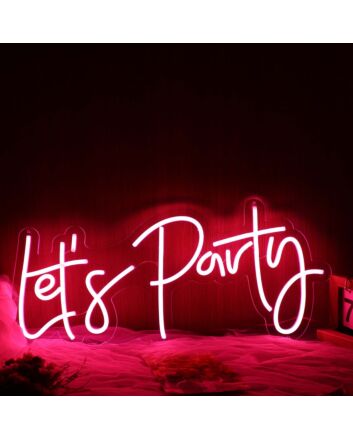 Let&#039;s Party Red Neon Sign