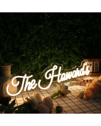 The Howard&#039;s Yellow Neon Sign