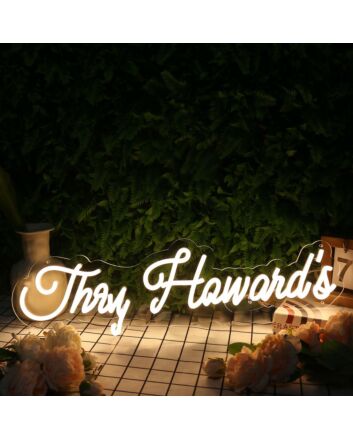 The Howard's Yellow Neon Sign