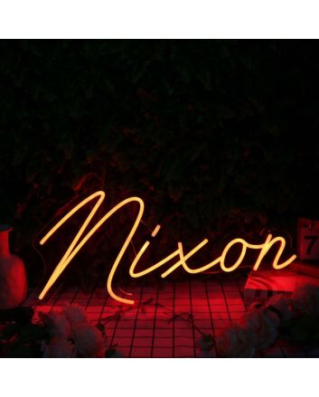 Nixon Orange Neon Sign
