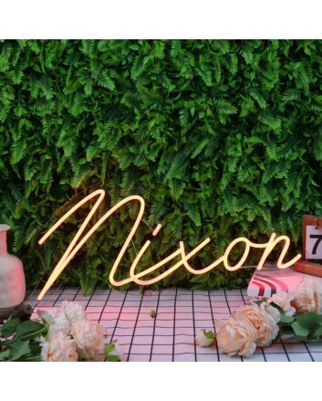 Nixon Orange Neon Sign