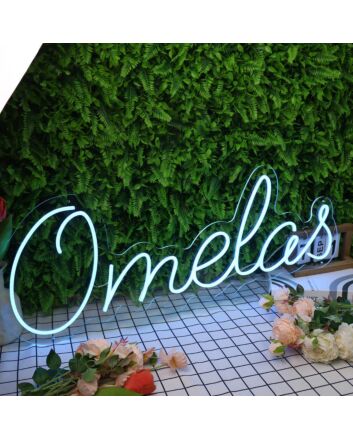 Omelas Blue Neon Sign
