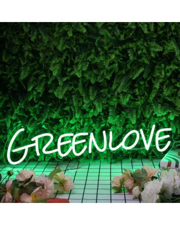 Green Love Neon Sign
