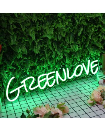 Green Love Neon Sign