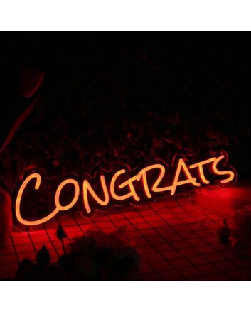 Congrats Oranges Neon Sign