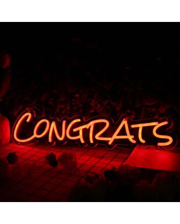 Congrats Oranges Neon Sign