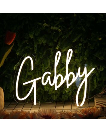Gabby Yellow Neon Sign