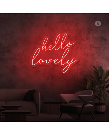 Hello Lovely Neon Sign