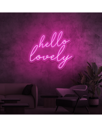 Hello Lovely Neon Sign
