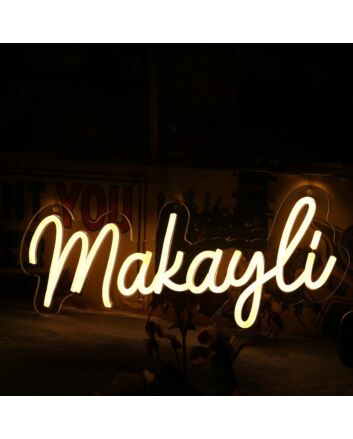 Makayli Yellow Neon Sign