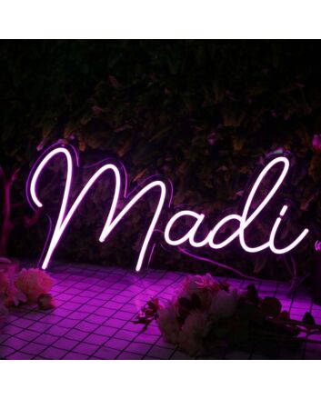 Madi Purple Neon Sign