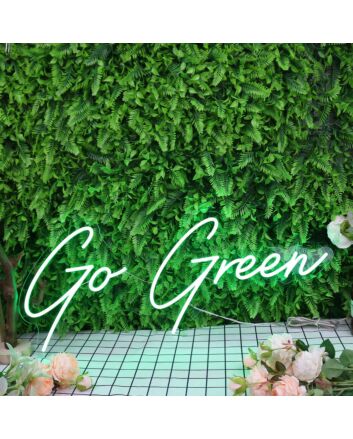 Go Green Custom Neon Sign