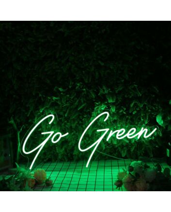 Go Green Custom Neon Sign