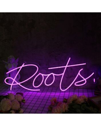 Roots Purple Neon Sign