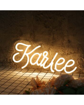 Karlee Yellow Neon Sign